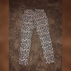 Girls Leopard Print Jeans